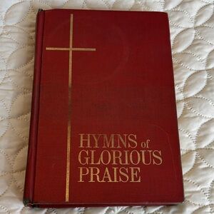 Hymns of Glorious Praise Hard Cover 1969 Gold Accents